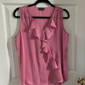 Pink Ruffle Blouse